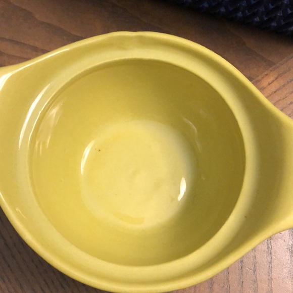 Vintage Hull Pottery 1950’s crescent individual casserole dish USA B-7 green - Picture 3 of 8